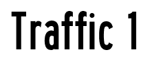 Traffic 1 font